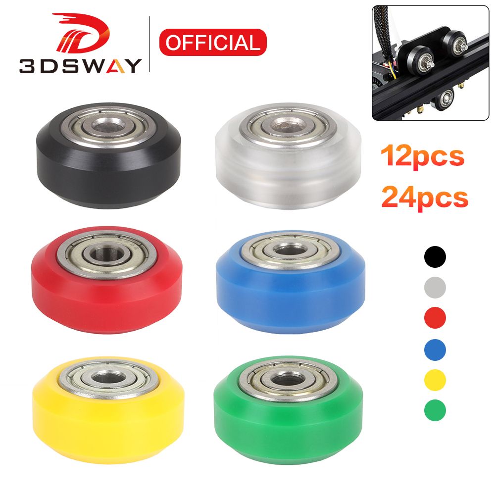 V Slot Wheel - 3DSWAY 12/24 stks POM Katrol Wiel