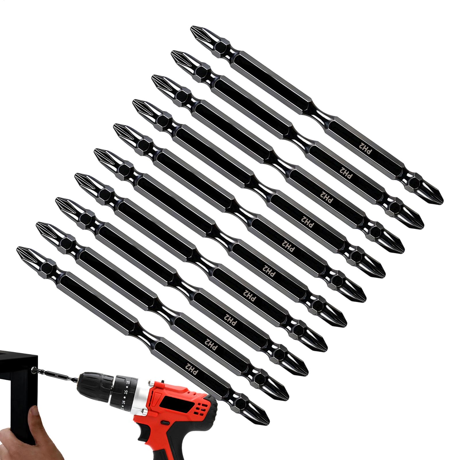 Drill Bit Set - Magnetische bits voor boormachines, dubbelzijdig gefreesde