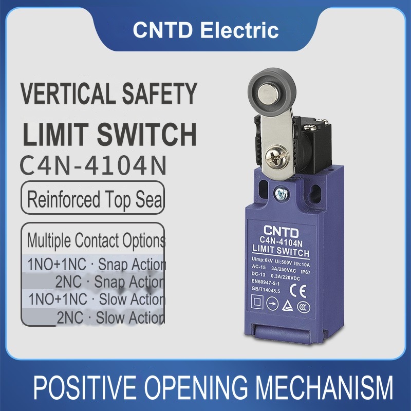 Limit Switch - CNTD C4N-4104N Verticale veiligheids-eindschakelaar Harsbal Metalen