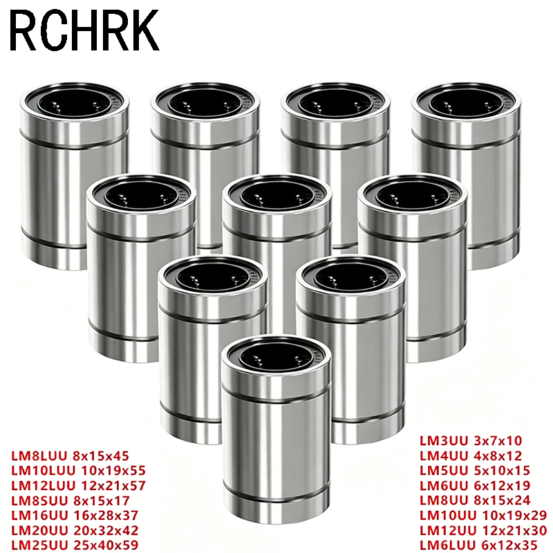 Linear Rod 8Mm - 4/10PCS LM8UU LM10UU LM16UU LM12UU Lineaire