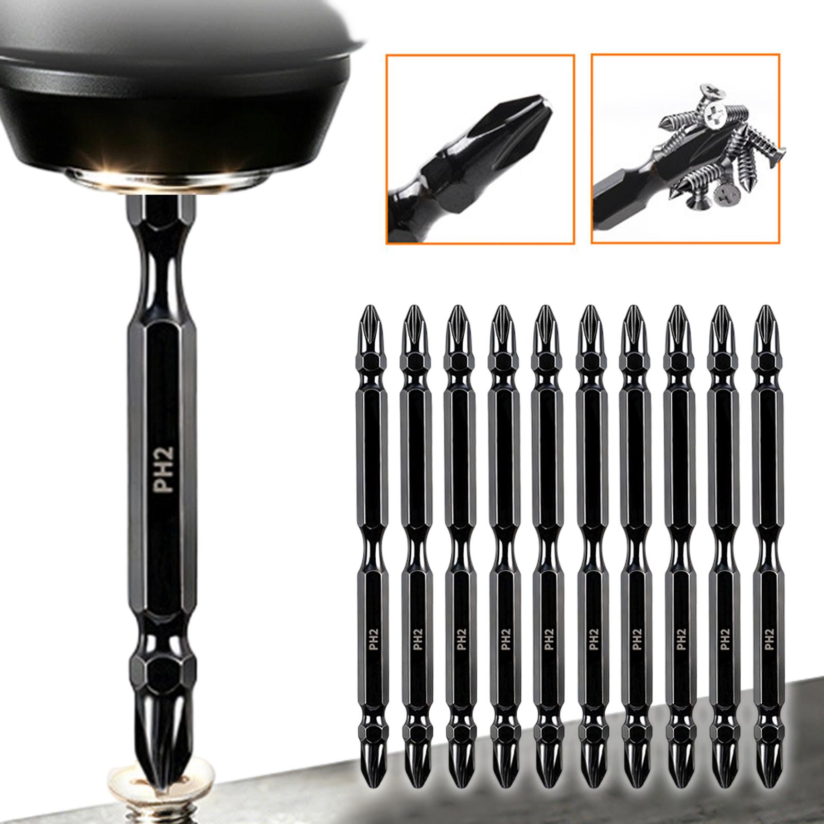Drill Bit Set - Magnetische bits Dubbelzijdige magnetische gefreesde boorkopset