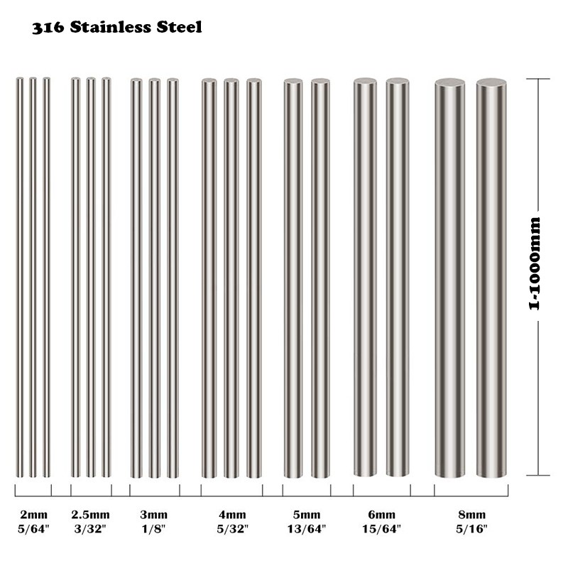 1 stuk 316 SS 6mm 8mm 10mm 12  - Linear Rod 8Mm recensie en prijs