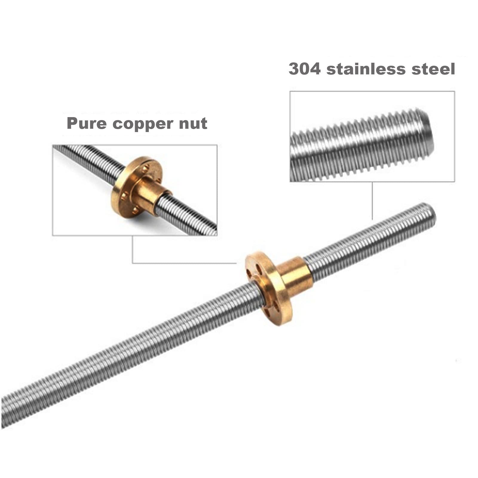 T10 spindel 304 roestvrij staa - Lead Screw 8Mm recensie en prijs