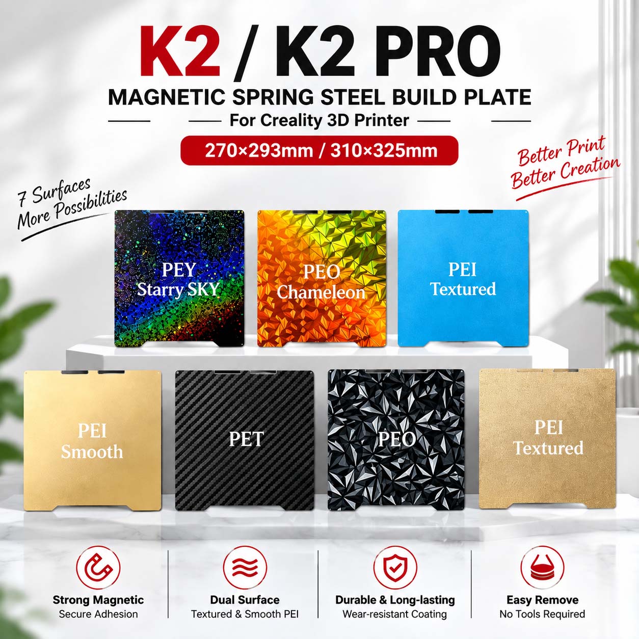 Creality K2/K2 Pro Magnetische - Aluminium Profile 2020 recensie en prijs