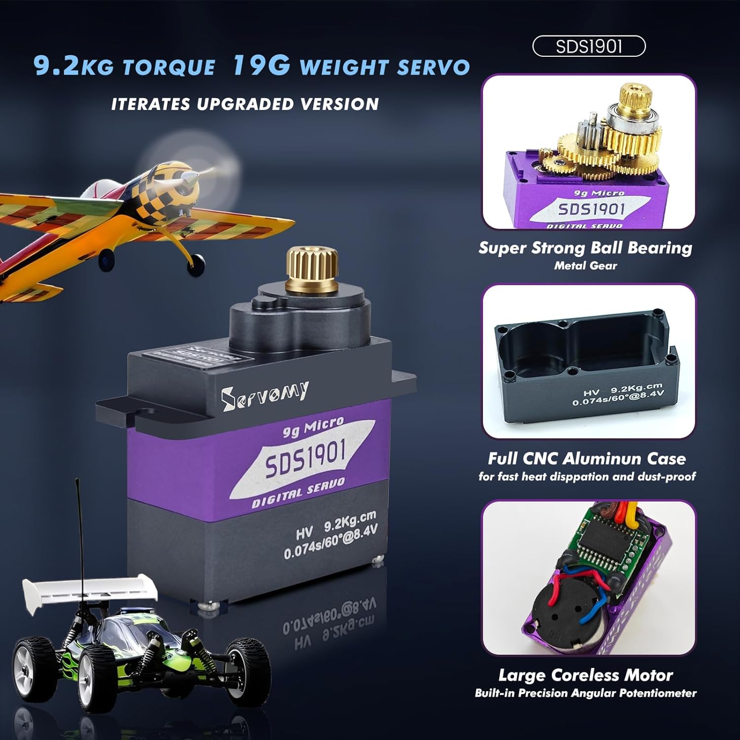 SERVOMY-SDS1901 Digitale 9G Mi - Servo 9G recensie en prijs