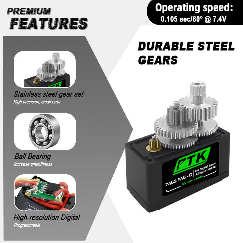 PTK 7452 MG-D 9g Digitale Serv - Servo 9G recensie en prijs
